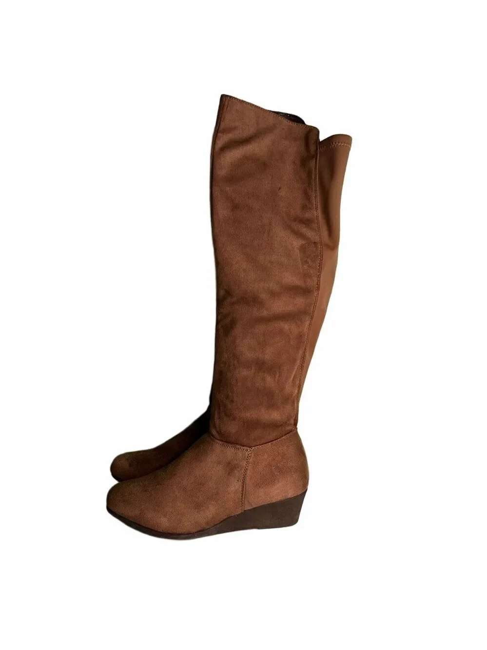 CL by Laundry Women's Over Knee High Tall Wedge Boot Size 7.5